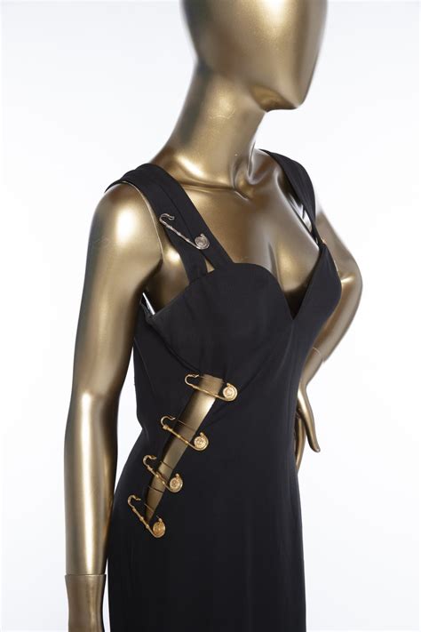 versace safety pin dress price|gianni versace pin dress.